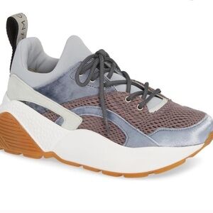 Stella McCartney Gray and Brown Sneakers